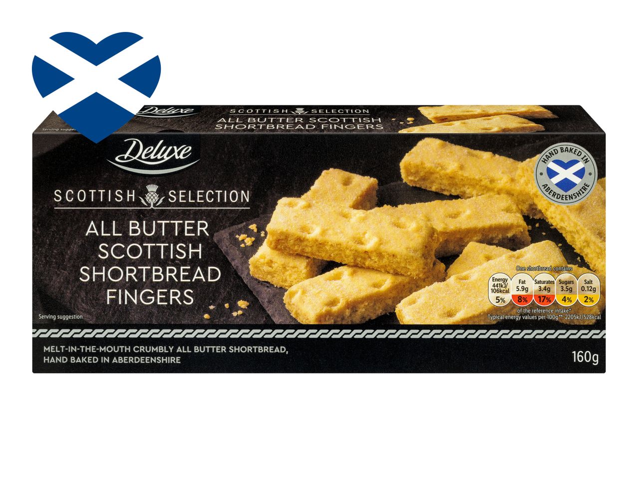 Deluxe all butter Scottish shortbread fingers.