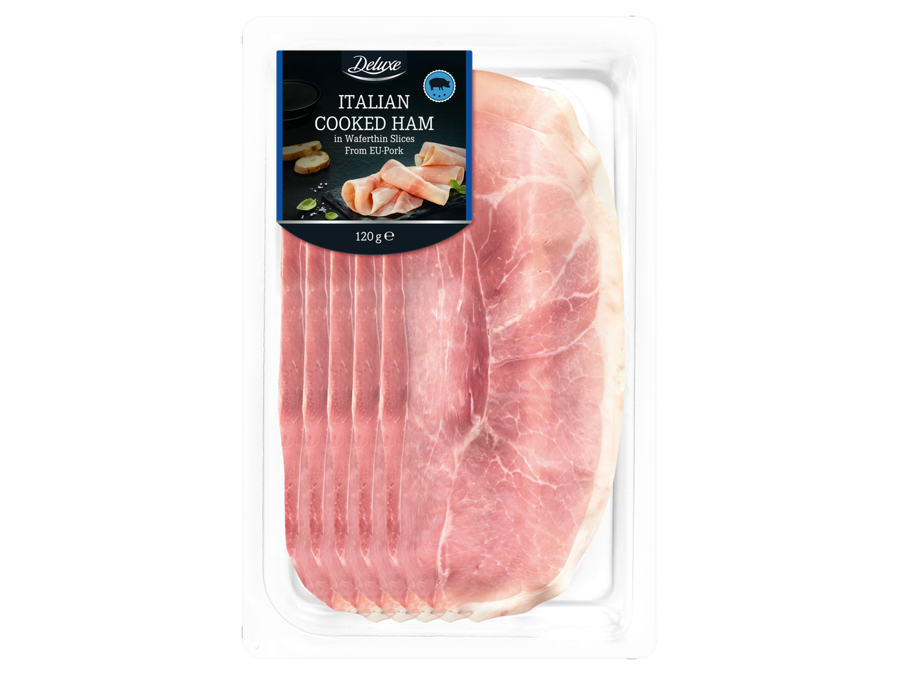 DELUXE șuncă italiană fiartă, 120 g