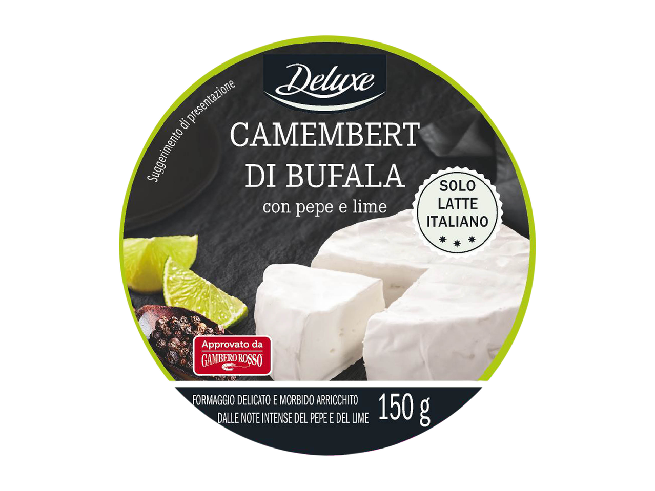Camembert di bufala con pepe e lime