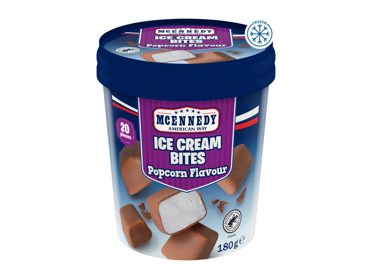 Popcorn Ice Cream Bites