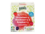 4 Naturi's smoothies: strawberry, blackberry & raspberry.