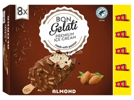 Chocoladeroomijs amandel