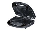 SILVERCREST 3-in-1 skrudintuvas atidarytas, su matomomis trikampėmis kepimo plokštėmis.