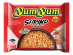 Yum Yum instant noedels met garnalensmaak, Aziatische keuken.