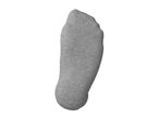 Single grey sock, bottom view