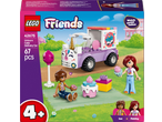 LEGO Friends komplekt lilla ükssarviku koogiveoauto ja kahe figuuriga.