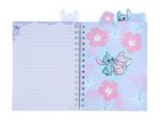 Lilo & Stitch notebook featuring adorable characters and tropical flowers.