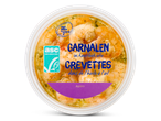 Garnalen in knoflookolie, voor aperitief, met ASC-certificering.