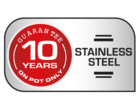 10 Years Stainless Steel