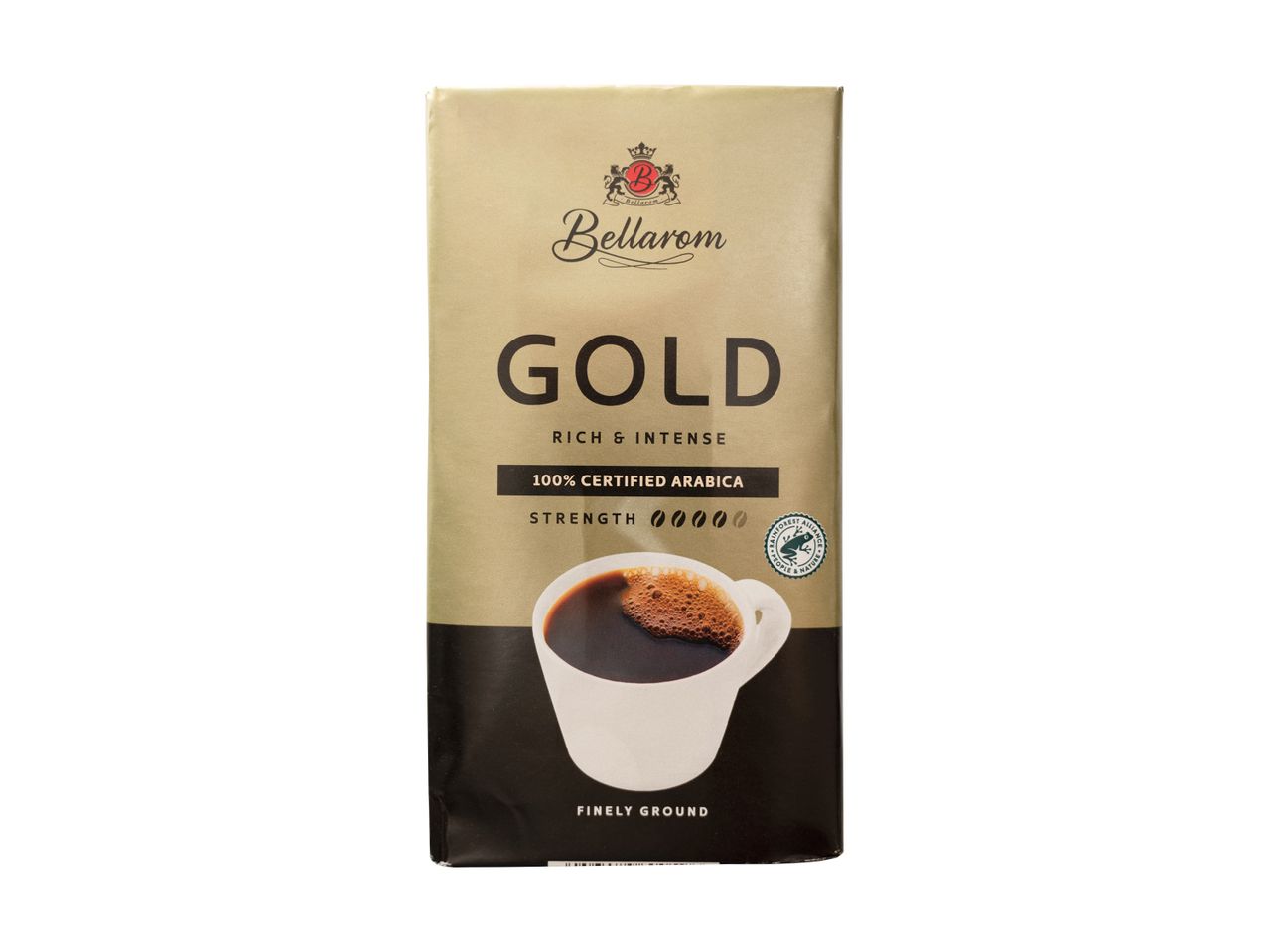 Pachet cafea măcinată Bellarom Gold: bogat și intens.
