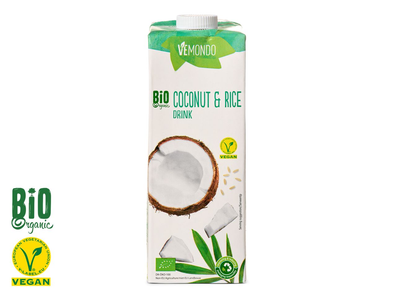 Ga naar volledige schermweergave: Biologische kokos-rijst drink - afbeelding 1