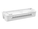 White laminator with integrated paper trimmer and various size guides