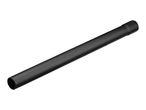A black plastic pipe or tube, possibly for plumbing or electrical conduit.
