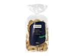 A clear plastic bag of tarallini with olive oil and fennel seeds, 500g.