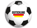 Bola de futebol com texto 'DEUTSCHLAND' e bandeira alemã, marca John Sports
