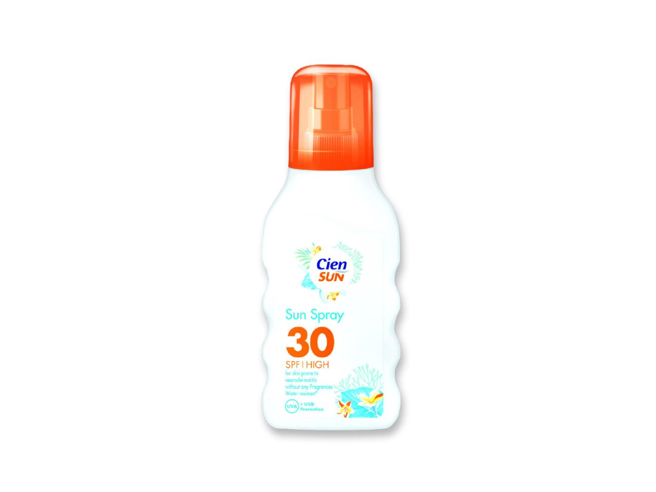 Cien Sun SPF 30 Sun Spray, high protection.