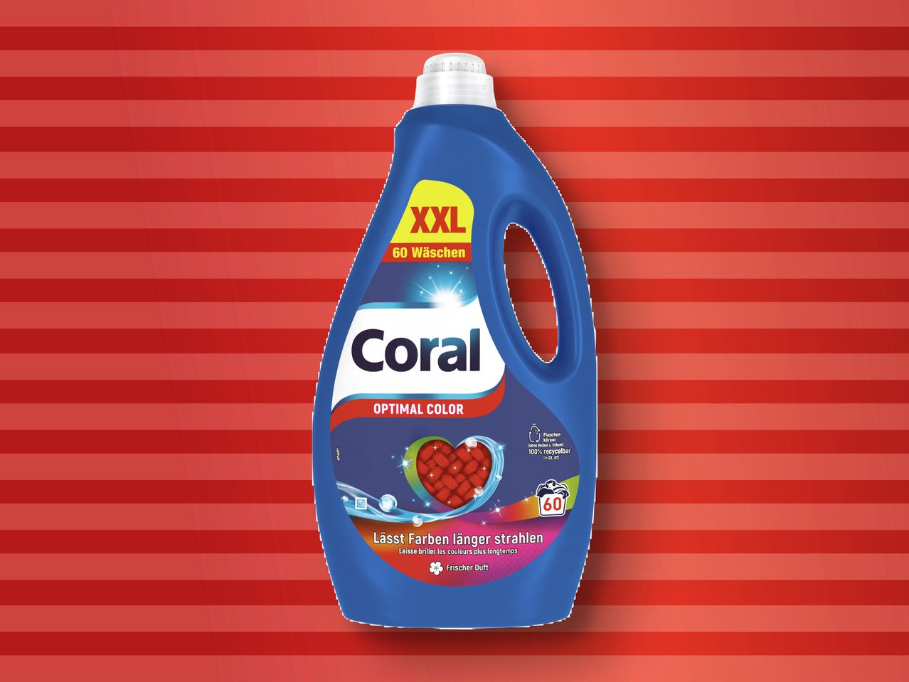 60 XXL Waschmittel Wäschen Coral