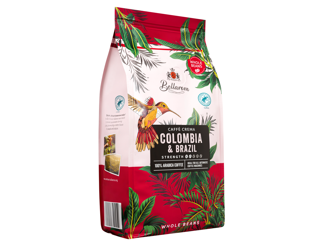 Bellarom Kolumbia & Brazília egészbab kávé.