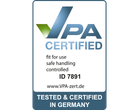 Σφραγίδα VPA CERTIFIED: ID 7891, κατάλληλο και ασφαλές.