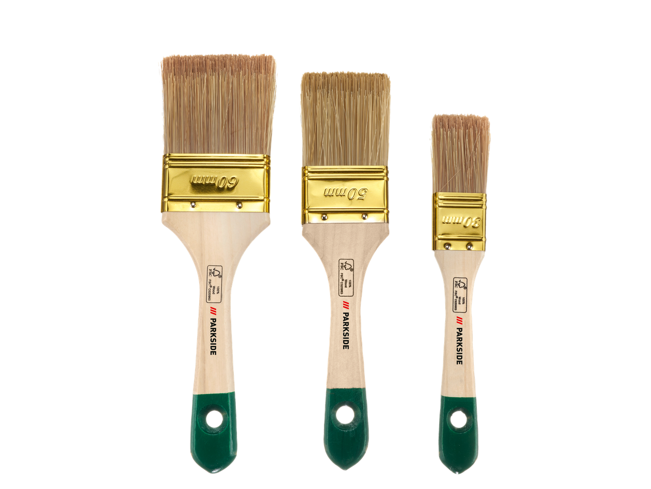 Parkside set kistova s 3 kista veličine 30 mm, 50 mm i 60 mm.