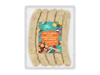 Pack of pre-cooked mac 'n' cheese style coarse sausages with cheddar and pasta, 350g.