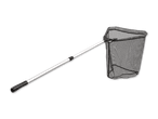 Kescher mit ausziehbarem Griff und schwarzem Netz