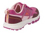 A Crivit brand pink and purple athletic shoe with a white sole.