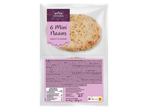 Vitasia Indian Style 6 Mini Naans, knoflooksmaak, met voedingsinformatie.