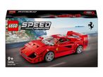 Toy car set box featuring a red sports car on a road with a coastal town background.