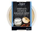 Deluxe desertas su jogurto ir karamelės kremu, su obuoliais ir cinamonu
