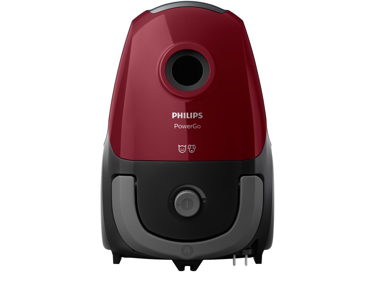 Rode Philips PowerGo stofzuiger