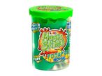 A jar of Mad Mattr slime in vibrant green.