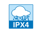 IPX4 oznaka zaščite pred brizganjem vode.
