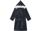Детски халат LIVARNO home, тъмносин, с качулка във формата на акула