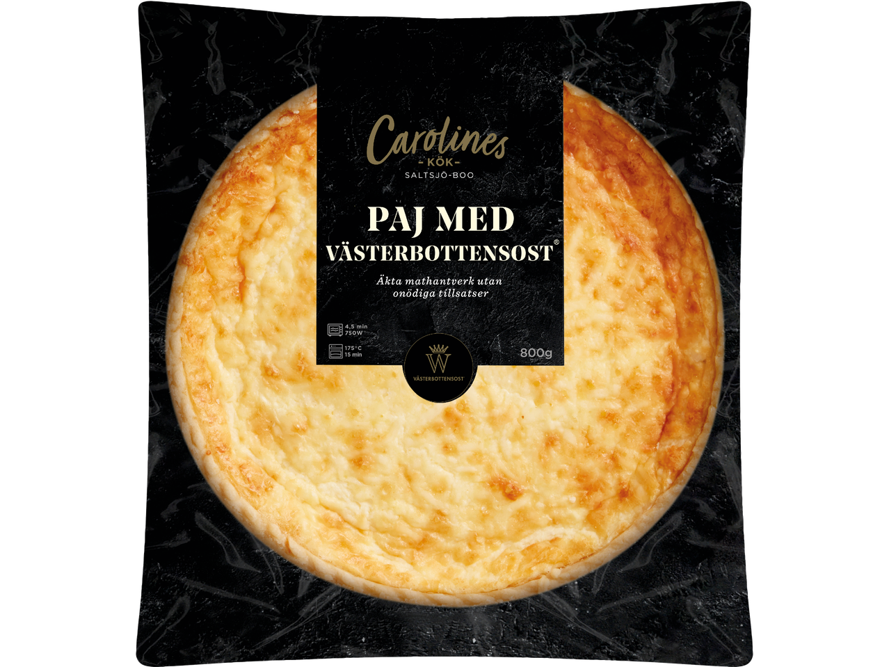 Carolines Köks paj med Västerbottensost (800g).