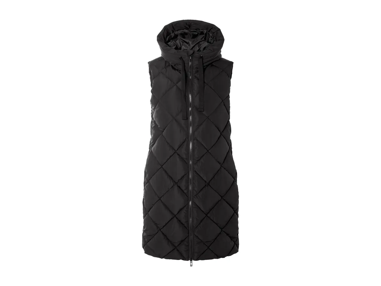 Esmara Ladies’ Black Padded Longline Gilet