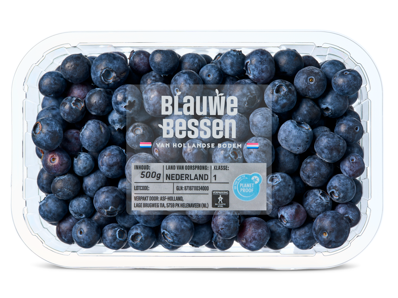 500g Blauww Bessen blauwe bessen uit Nederland.