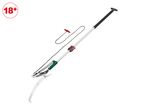 A long-handled pruning saw and lopper with a rope mechanism, featuring an 18+ age restriction icon.