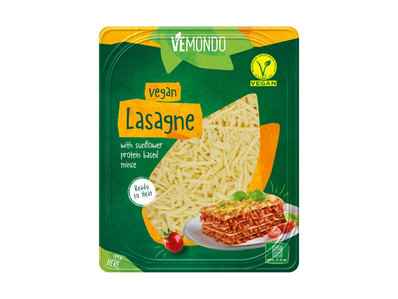Bjorg vegetarische Lasagneblätter: Packung mit Lasagneplatten.