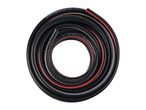 Black hose with red and white stripes, coiled, showing text: '13 mm 1/2' - 6 bar working pressure'