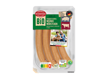 Metzgerfrisch Bio Traditions-Wiener Würstchen