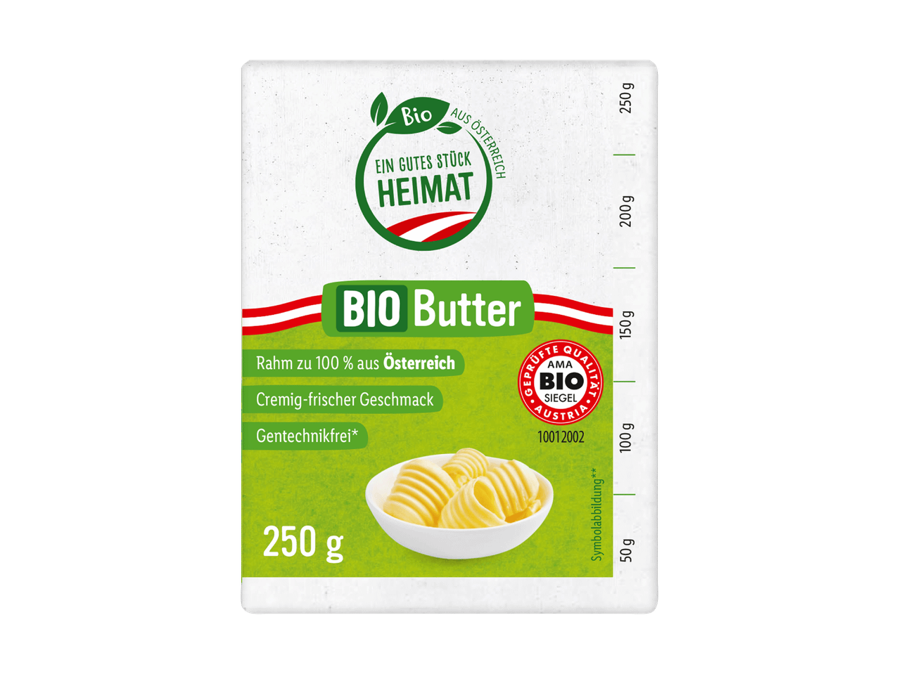 250g Packung Bio-Butter von Naturata Hema.