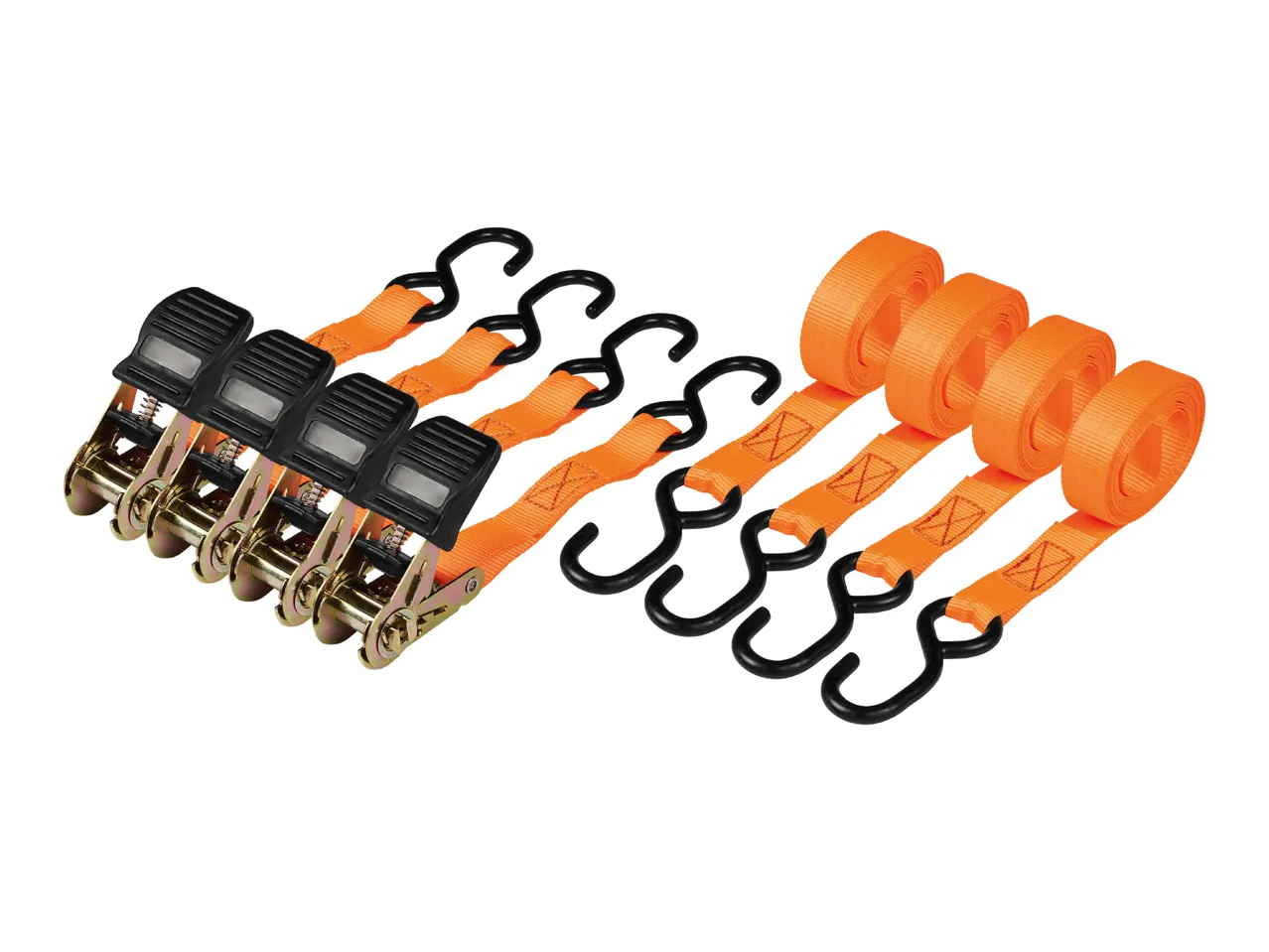 Ratchet Strap Set - 4 Pack