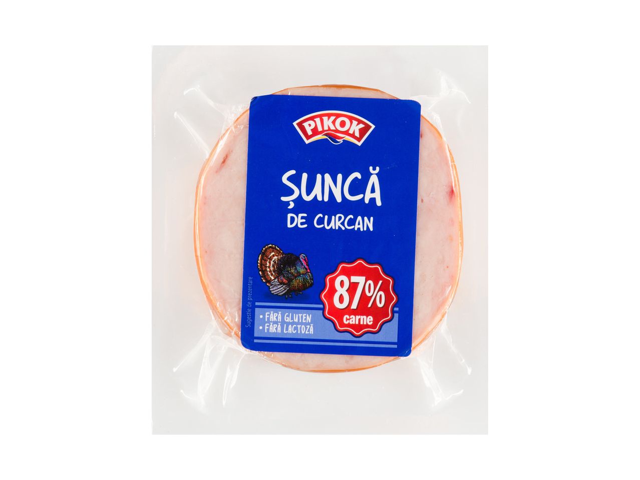 Şuncă de curcan Pikok, 87% carne.