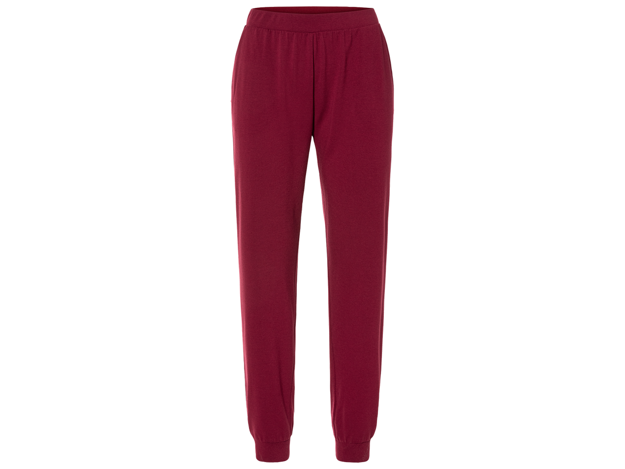 Pantalon de jogging rouge bordeaux pour femme