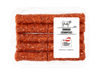 Rinder Cevapcici in einer Packung mit 400g und Herkunftsangaben.