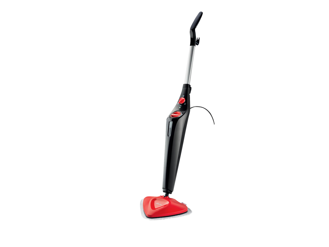 Vileda Steam One garų šluota juodos ir raudonos spalvos