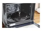 Black SilverCrest Dutch oven inside an open oven.