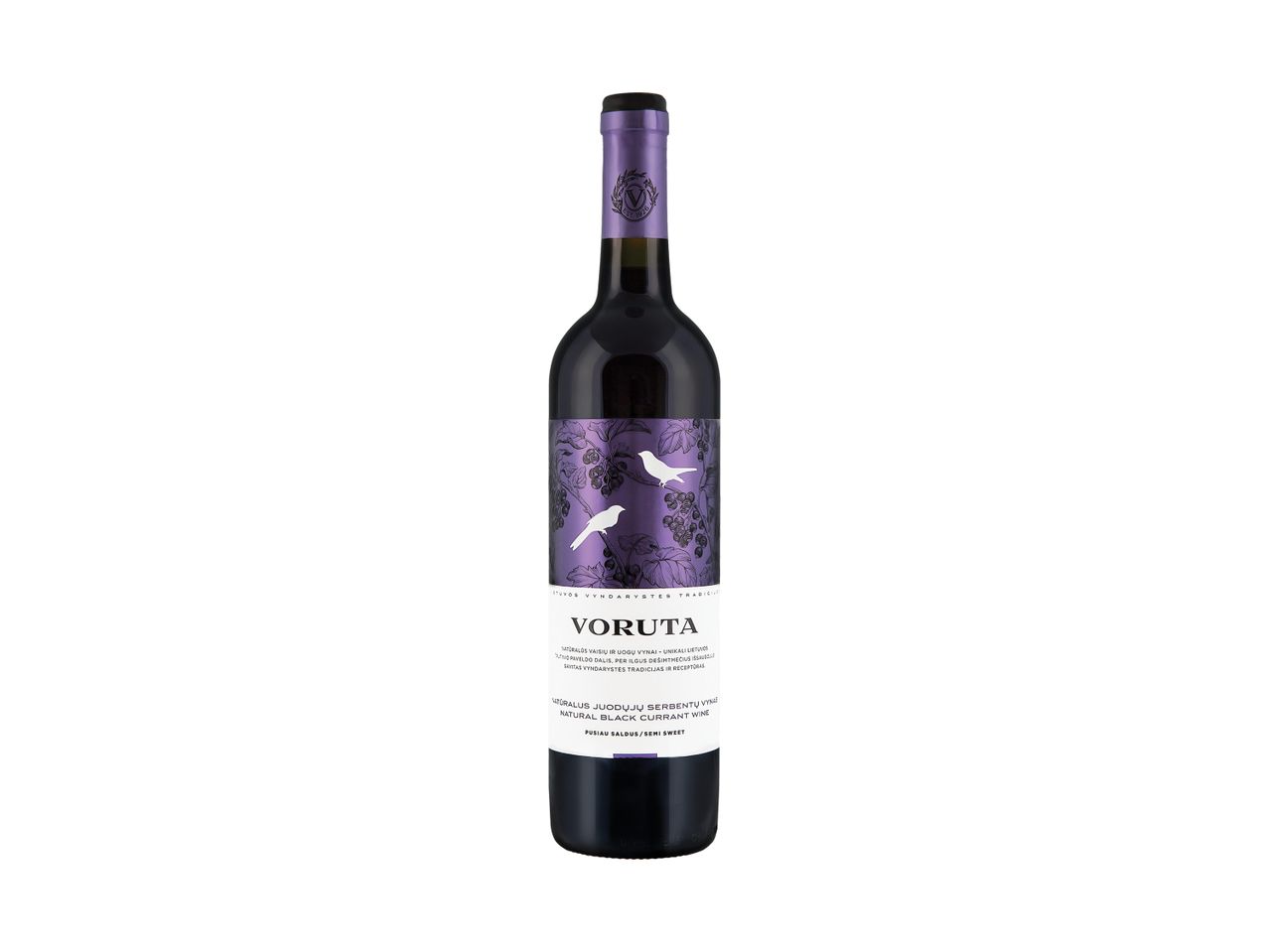 Įjungti viso ekrano vaizdą: Natūralus juodųjų serbentų vynas „Voruta“ – vaizdas 1