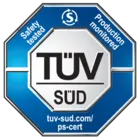 Sigiliu TÜV SÜD: Siguranță testată, producție monitorizată.